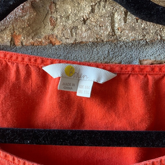 Boden red-orange dress - Picture 2 of 5